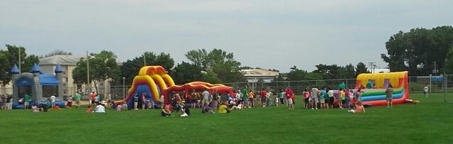 City Festival with Laughs A Lot Bounce House and other inflatables